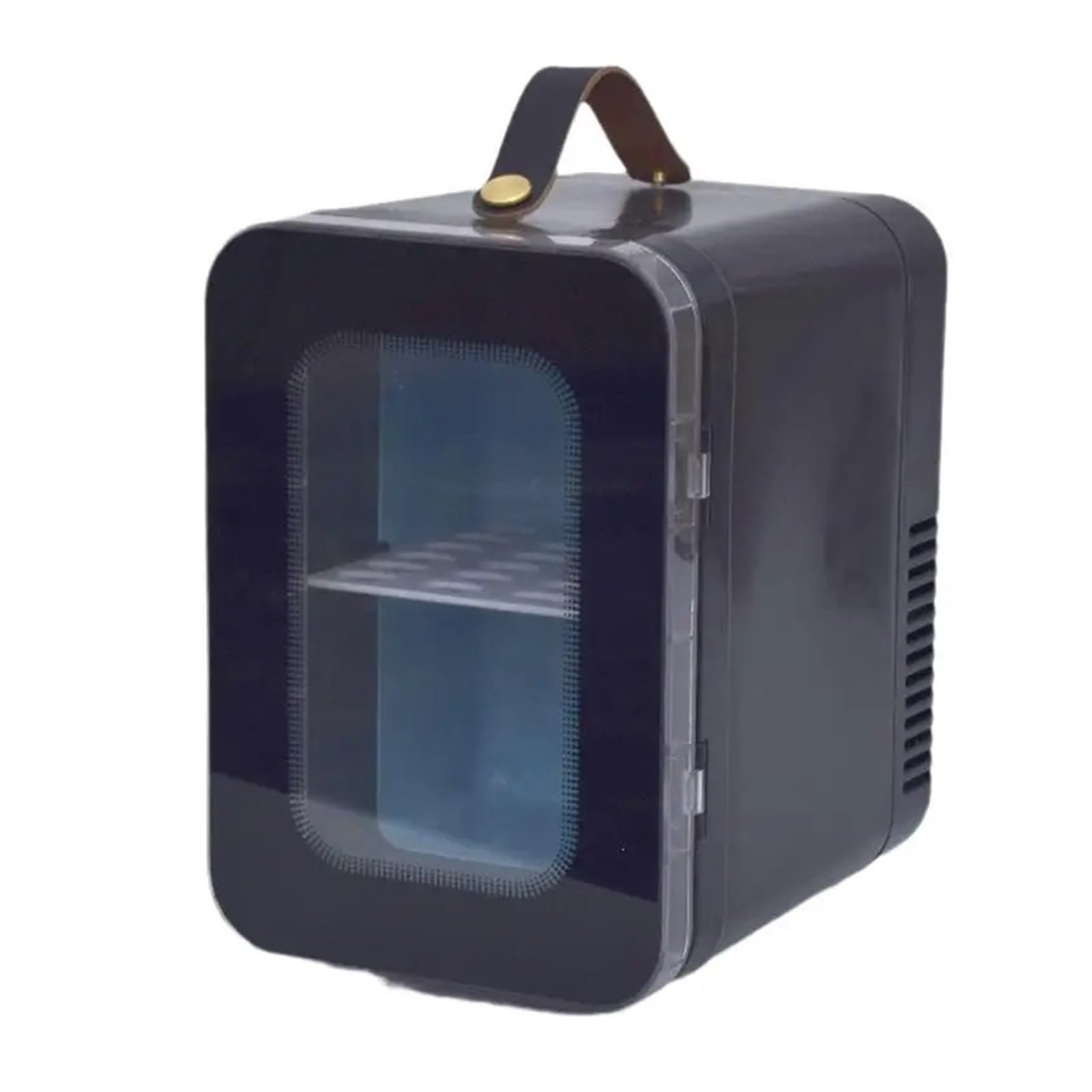 Refrigerador Inteligente de Viaje for Coche, pequeño, Transparente, de 6 l, con 2 Modos de refrigeración, Ahorra Espacio y es Ideal for el hogar.(Black)