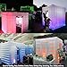 1 Door Inflatable Photo Booth, 8.2ftx8.2ft Portable 16 Colors Dimmable Shooting Inflatable Photo Booth Enclosure with Blower, for Wedding Party Events Birthday Bars (White)