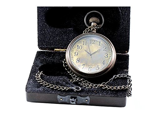 Vintage-Brass-Pocket-Watch-with-Wooden-Gift-Box-Vintage-Style