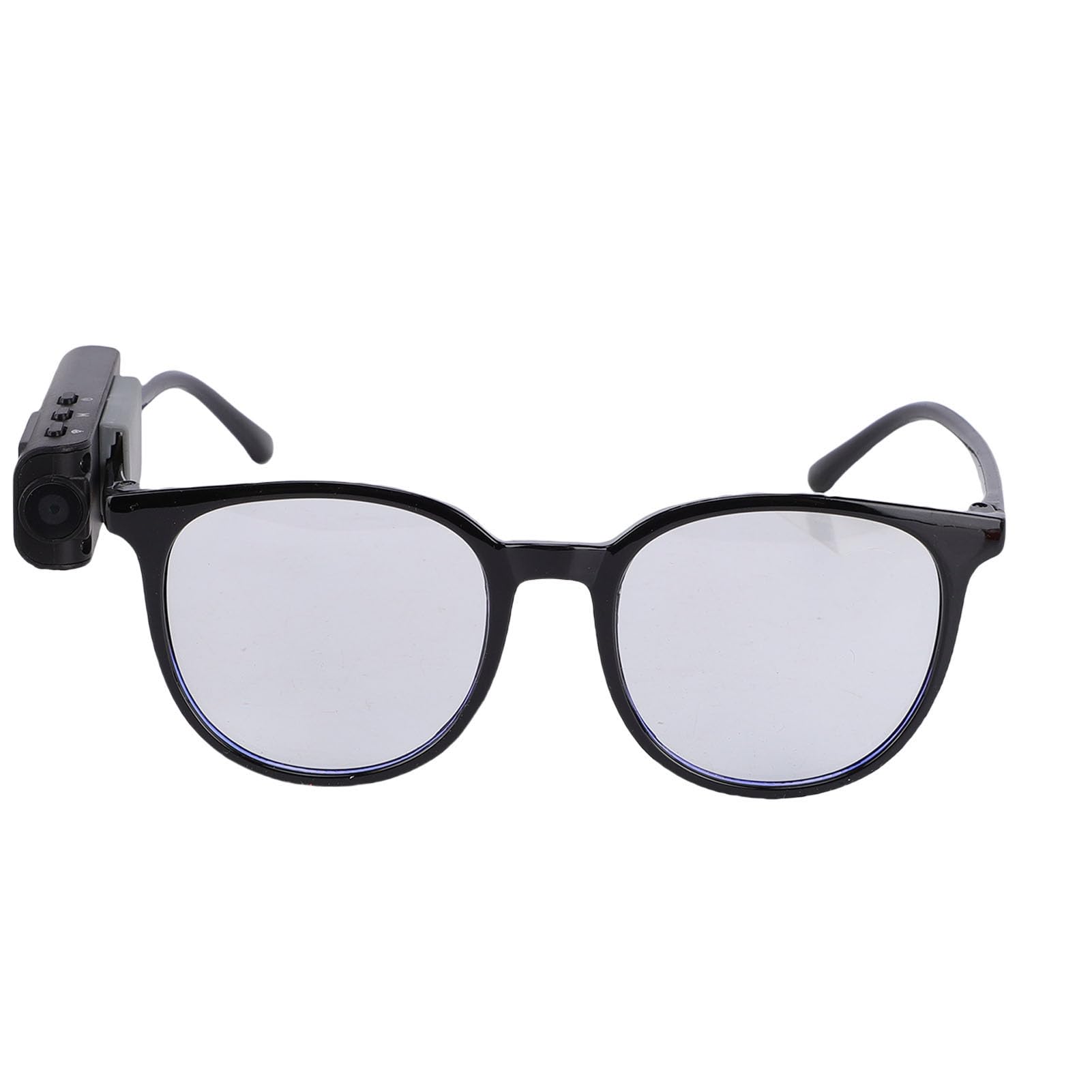 Przenośne Okulary do Aparatu, Okulary do Nagrywania Wideo 2,7 K HD 12 MP z Obiektywem Szerokokątnym 110 Stopni i inteligentną redukcją Szumów, do Jazdy na Rowerze Sportowym Vlog (Bez karty