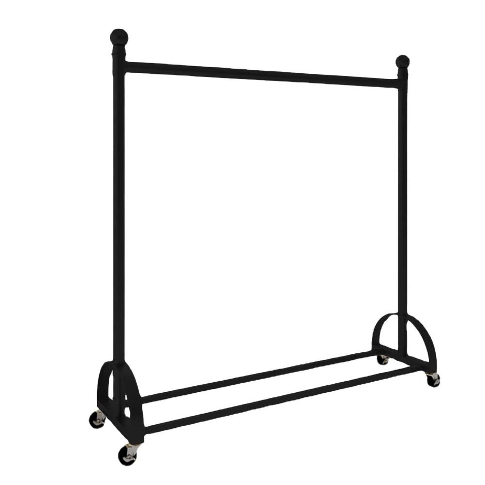 Portant à vêtements réglable en métal sur roulettes pour chemises et pulls