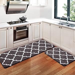 KMAT Kitchen Rugs and Mats [2 PCS] Super Absorbent...