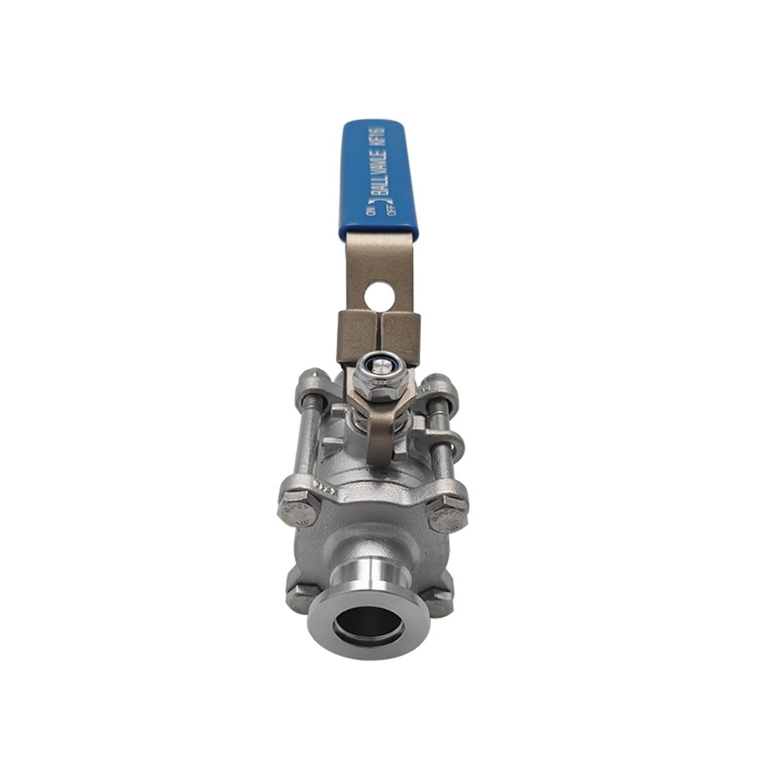 Válvula de bola manual de alto vacío de 3 piezas, brida KF16, KF25, KF40 y KF50, de acero inoxidable 304/316L, 1 unidad(KF-16,SS316L)