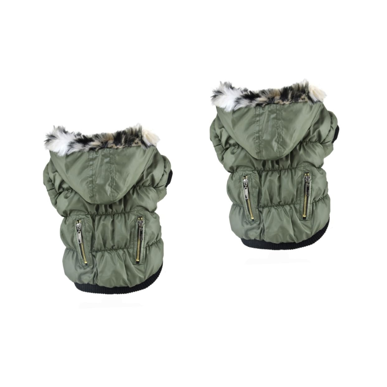 SUPVOX 2pièces Manteau pour Chien Épais Réversible Vert XS pour Garder Animal Chaud Et Hiver