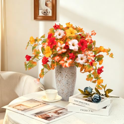 Artificial Fall Flowers UV Resistant Outdoor Porch Window Box Decor 2pcs - image 9
