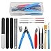 XINGYHENG 18Pcs Modeler Basic Tools Craft Set for Gundam Model Tools Kit with Plastic Box for Model Assemble Car Hobby Model Building Repairing and Fixing DIY Craft Kit