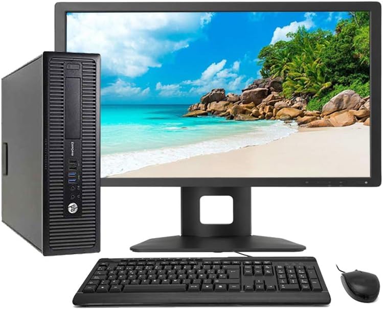 HP EliteDesk 800 G1 - Ordenador de sobremesa + TFT 23''...