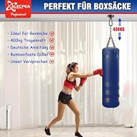 ALECPEA Deckenhaken 400kg Edelstahl - Boxsack Halterung Schwarz – Ansicht 6