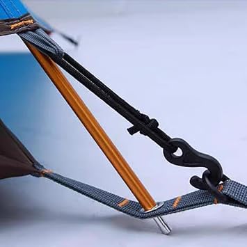 Tent Poles Replacement 3.6 m 4 m 4.4 m Aluminum Tent Rod 8 mm Flexible Tent Poles Bendy Outdoor Camping Collapsible Tent Frame Repair Accessory (Orange, 1 Pole 3.6m)
