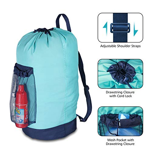 Dalykate Backpack Laundry Bag, Laundry Backpack with Shoulder Straps