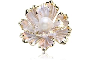Peony Flower Pearl Brooch: Timeless Elegance in a Vintage Design