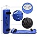 Yes4All Aqua Bag for Workout 45-80 lb, Physical Training Water Weight Bag for Strength & Balance, Portable, Durable & Versatile for Indoor and Outdoor Use, Clear & Dark Blue, 80 LB