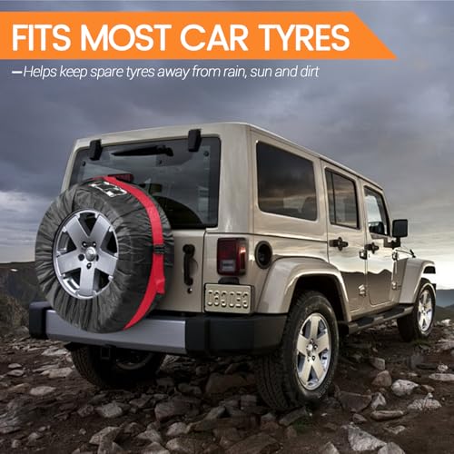 Image of Car Tire Protector, Spare Tire Covers for Trailers, Tire Protector for 13-18 Inch Tyres (Size S), LTZCN0729
