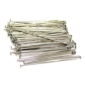 350 kettingstiften nietstiften 40 mm x 0,7 mm verzilverd kopstiften parelstiften oudzilver prismastiften M320