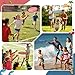 FOGWOWO 24Pcs End of Year Student Gifts Foldable Flying Disc Fans Set with Bags Inspirational Beach Disc Fans with 24 Pcs Stickers,End of the Year Gifts for Students Summer Outdoor Activities