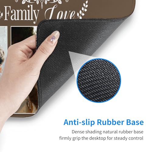 Image of Custom Large Desk Mat with Photo Text Personalized Picture Logo Non-Slip Game Computer Mouse Pad Customized Office Supplies (3 Photos)