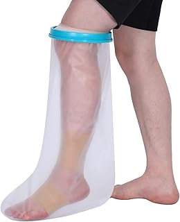 Cast Cover for Shower Leg Adult, Waterproof Cast Protector for Foot, Reusable Shower Boot Cast Bag for Leg Cast, Leg Cover for Showering After Surgery, Watertight Seal to Keep Cast and Bandage Dry