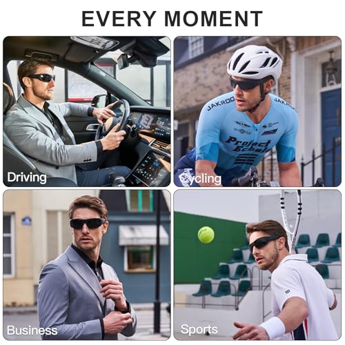 Image of OhO Smart Glasses,Polarized Sunglasses with Bluetooth Speaker,Athletic /Outdoor UV Protection and Voice Control,Unisex