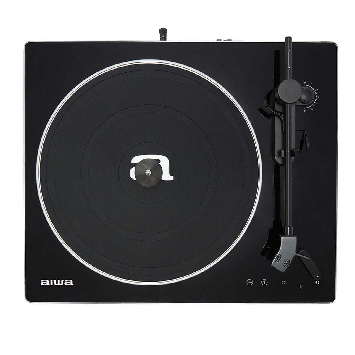 Aiwa APX-680BT: Tourne-Disque Bluetooth, 2 Vitesses 33/45 TR/Min, Capsule en Aluminium magnétique, Bras équilibré