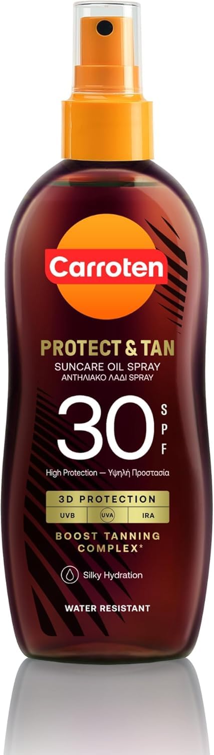 Carroten Protect&Tan Aceite Bronceador SPF 30 150 ml Spray Acelerador Bronceado