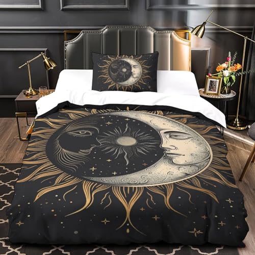 Housse de couette totem soleil 3D microfibre douce imprimée - 4