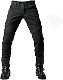motorradhose sommer mesh Armor – Inklusive Knieschützer und Hüftpolsterung für einfache abnehmbare/abnehmbare Knieschützer. und durch das Netzfutter geschützt. Kann Ihre Knie vor dem Risiko von Sturzverletzungen schützen, und ist für langfristige Offroad-Fahrten geeignet.