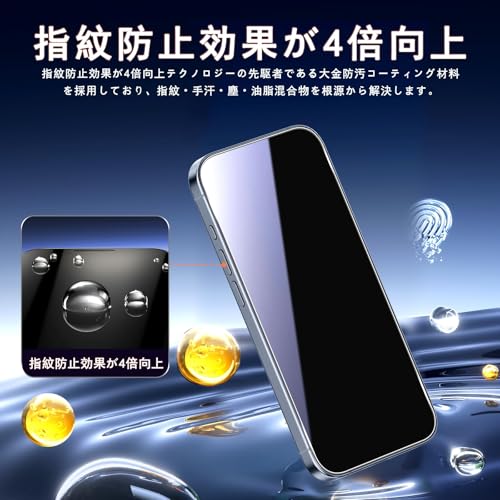 Seninhi 対応 iPhone 15 Pro ガラスフィルム ガイド枠付き 【3+3枚セット-日本旭硝子製-高 品質 】 アイフォン 15 Pro フィルム（3枚入り） + レンズフィルム （3枚入り） ガイド枠 指紋防止 アイフォン15 プロ 強化ガラス アイフォン15 プロ液晶保護 硬度9H 耐衝撃 飛散防止 貼り付け簡単 自動吸着 気泡ゼロ ラウンドエッジ加工 超薄0.26mm 超高質感 3D Touch対応 ( Apple iPhone 15 Pro ) SENHFL-IP15PRO-TM6X