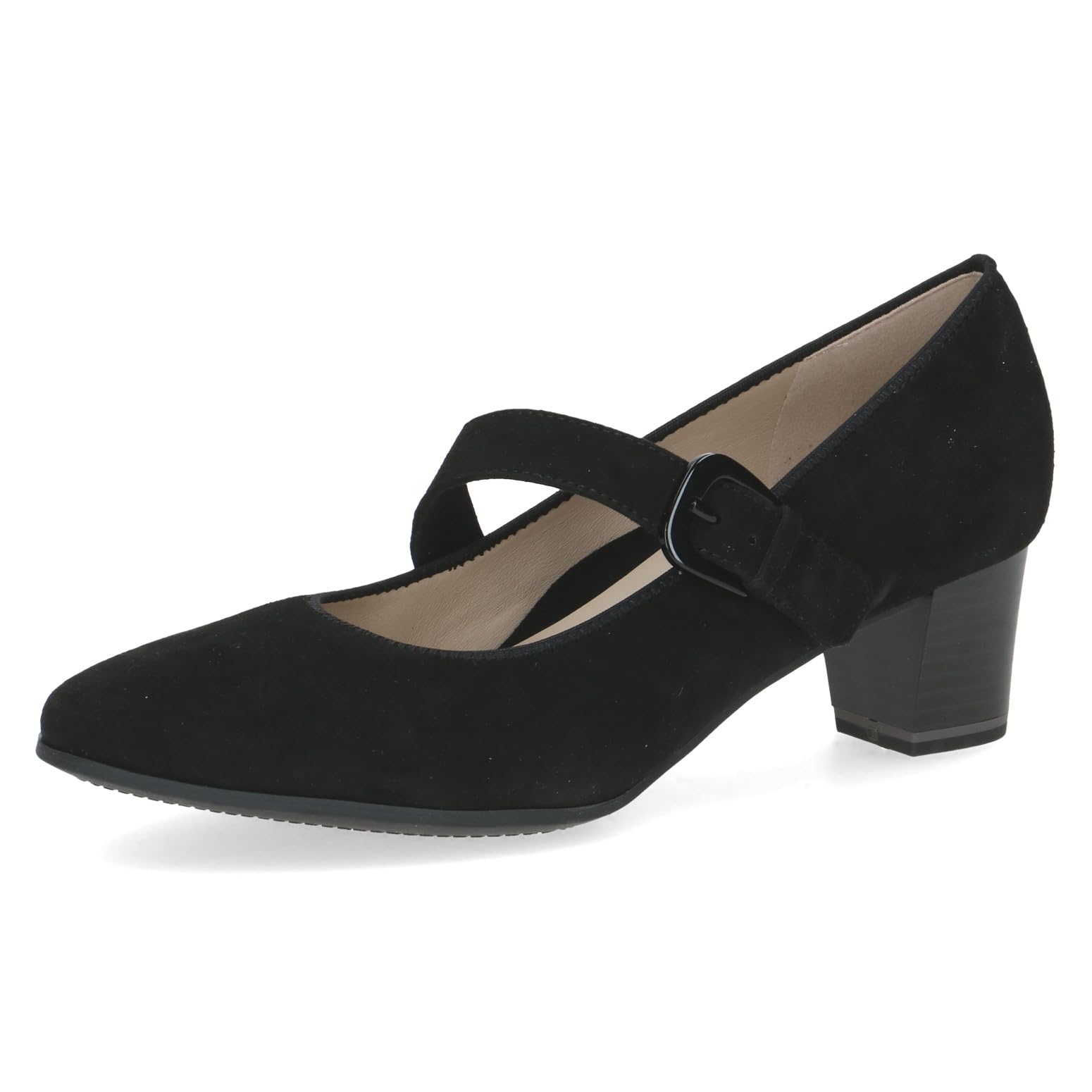 Caprice Damen Pumps aus Leder mit Riemen