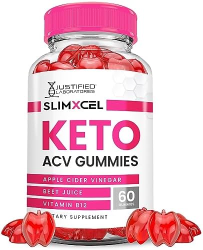 Slimxcel Keto ACV Gummies, Slimxcell Keto Gummies, Slim X Cell Keto Gummy Advanced 1000MG Apple Cider Vinegar Formulated with Pomegranate Beet Juice Powder B12 Vegan Non GMO 60 Gummies