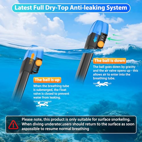 Snorkeling Gear for Adults, Full Face Snorkel Mask, Scuba Diving Mask with Detachable Camera Mount, 180 Degree Panoramic View Anti-Leak Anti-Fog by Jwintee - Image 5