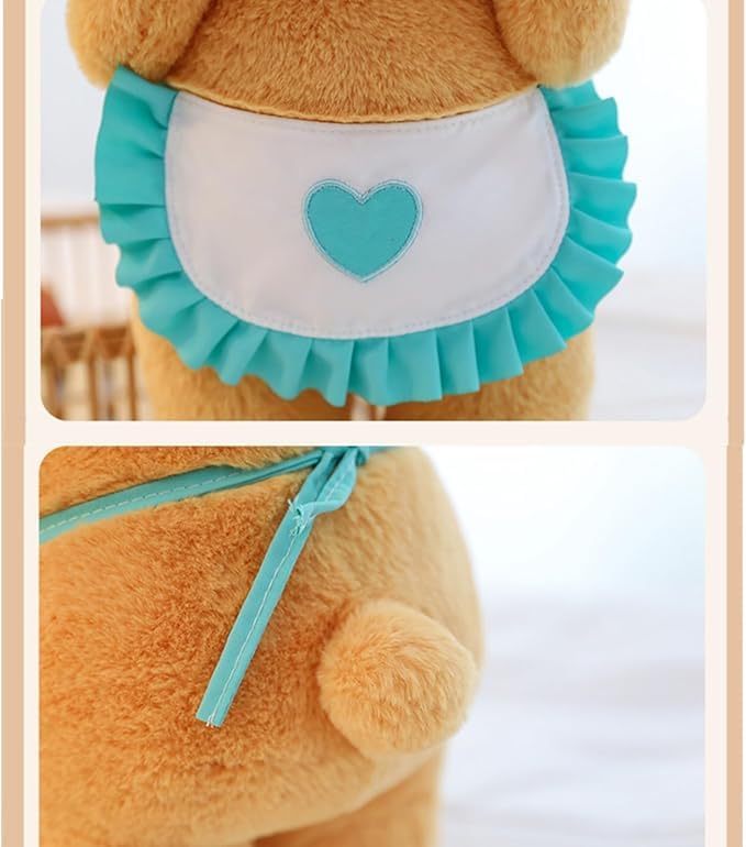 Image of Butter Bear Plush Doll Cute Teddy Bear with Apron Soft PP Cotton Plush Doll Toy for Children Day Gift 30 cm