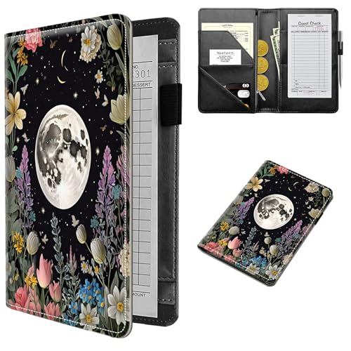 RWUTYTIUL Kellner-Bücher Scheckheft Mond Design