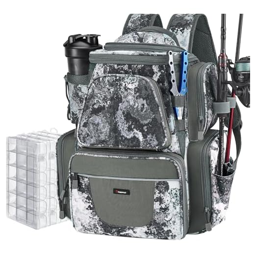 Piscifun Fishing Tackle Backpack with Trays