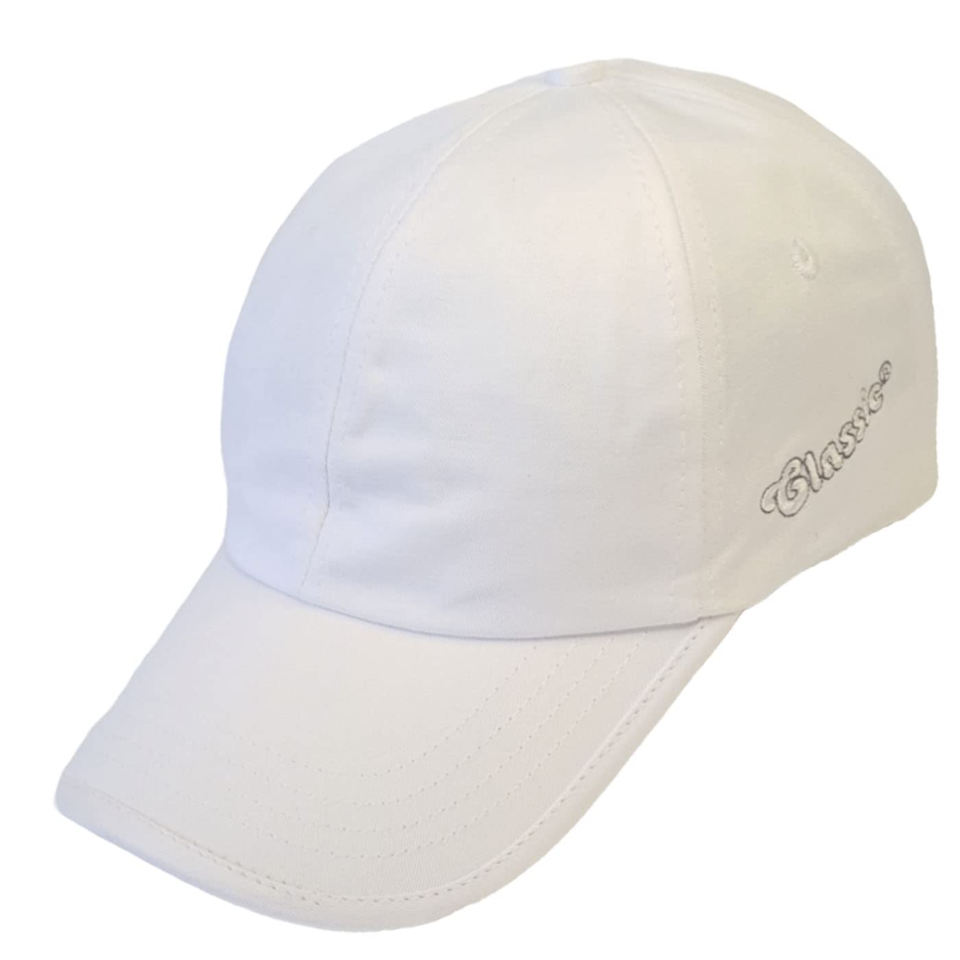 C ClassicPlain White Cotton Cap for Classy Looks