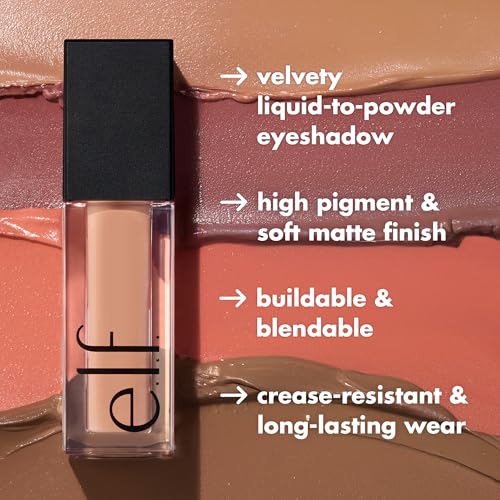 Image of e.l.f. Liquid Velvet Eyeshadow, Crease-Resistant Liquid-to-Powder Eyeshadow For A Rich, Soft-Matte Finish, Vegan & Cruelty-Free, Currant Mood