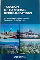 Taxation of Corporate Reorganizations 0779822870 Book Cover