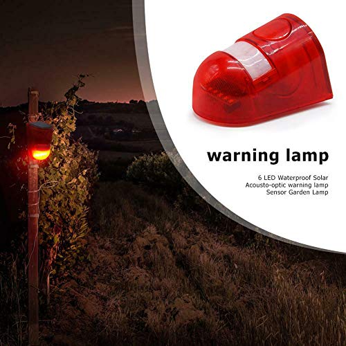Carock Solar Powered Sound Strobe Alarm Flashing Sensor Light Lamp Motion Detector 110 Db Loud Siren For Garden Home Villa Farm Hacienda Apartment Outdoor Yard (Waterproof) #TOP7