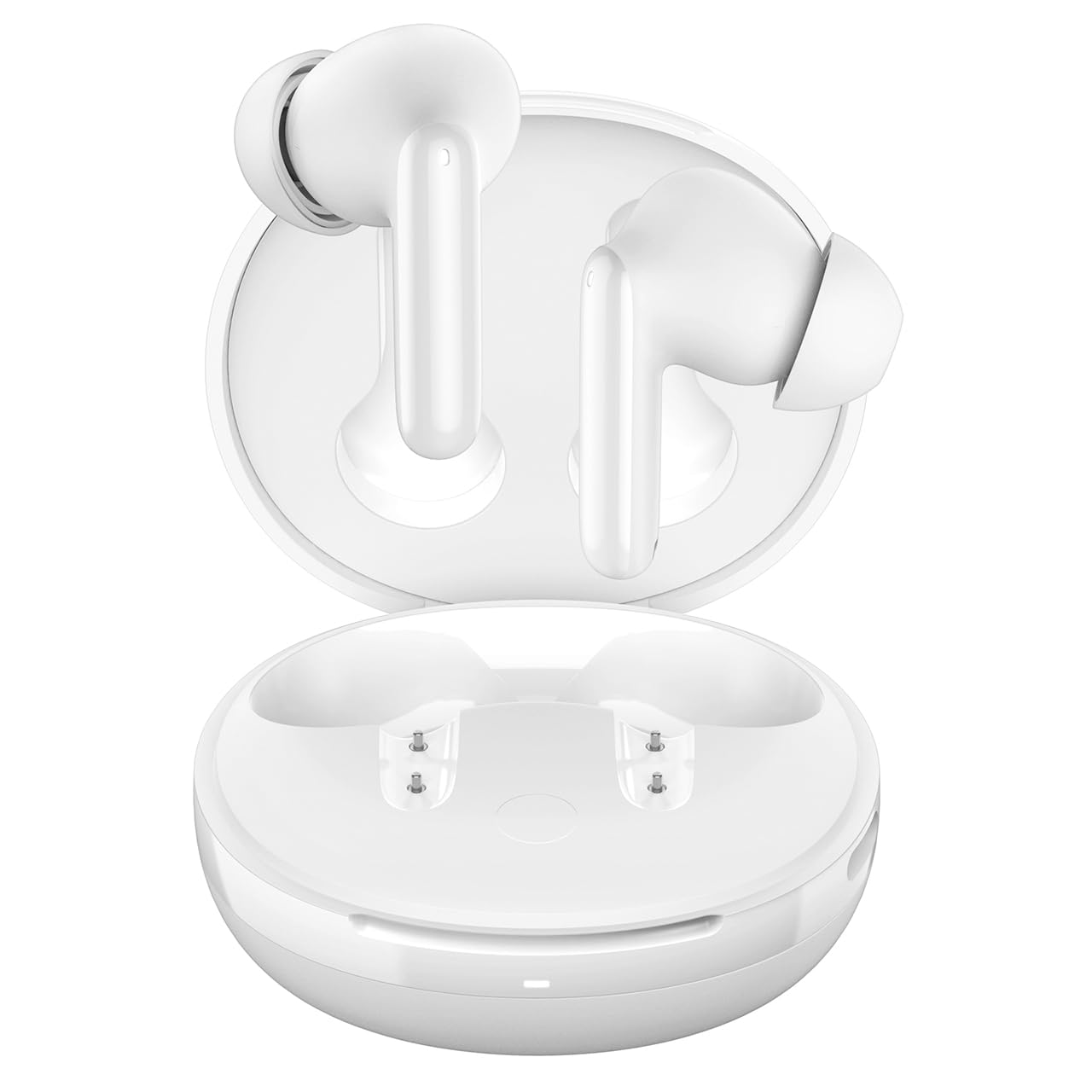 SpigenAudio True Wireless SA-TW S10 Wireless In-Ear Earbuds with 30 Hours Playtime, up to 28dB ANC, Transparency Mode, EQ Customization, 4 Microphones, Gaming Mode, 10mm Drivers, IPX5 – White