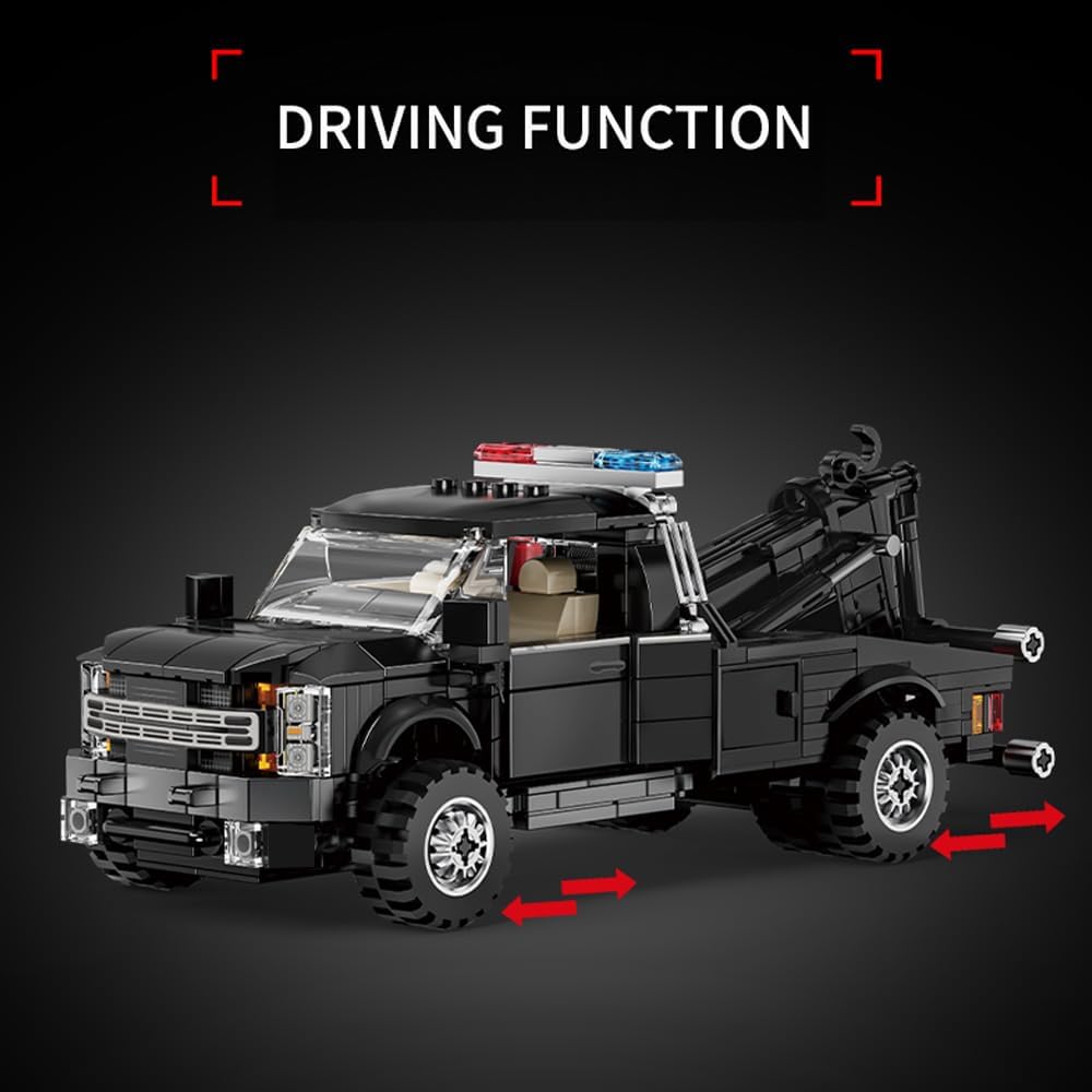Rescue Vehicle Building Blocks Set, 594 Pieces Off Road Truck Model, Collectible Construction Kit - Creative Assembly Gift for Adult and Hobbyist