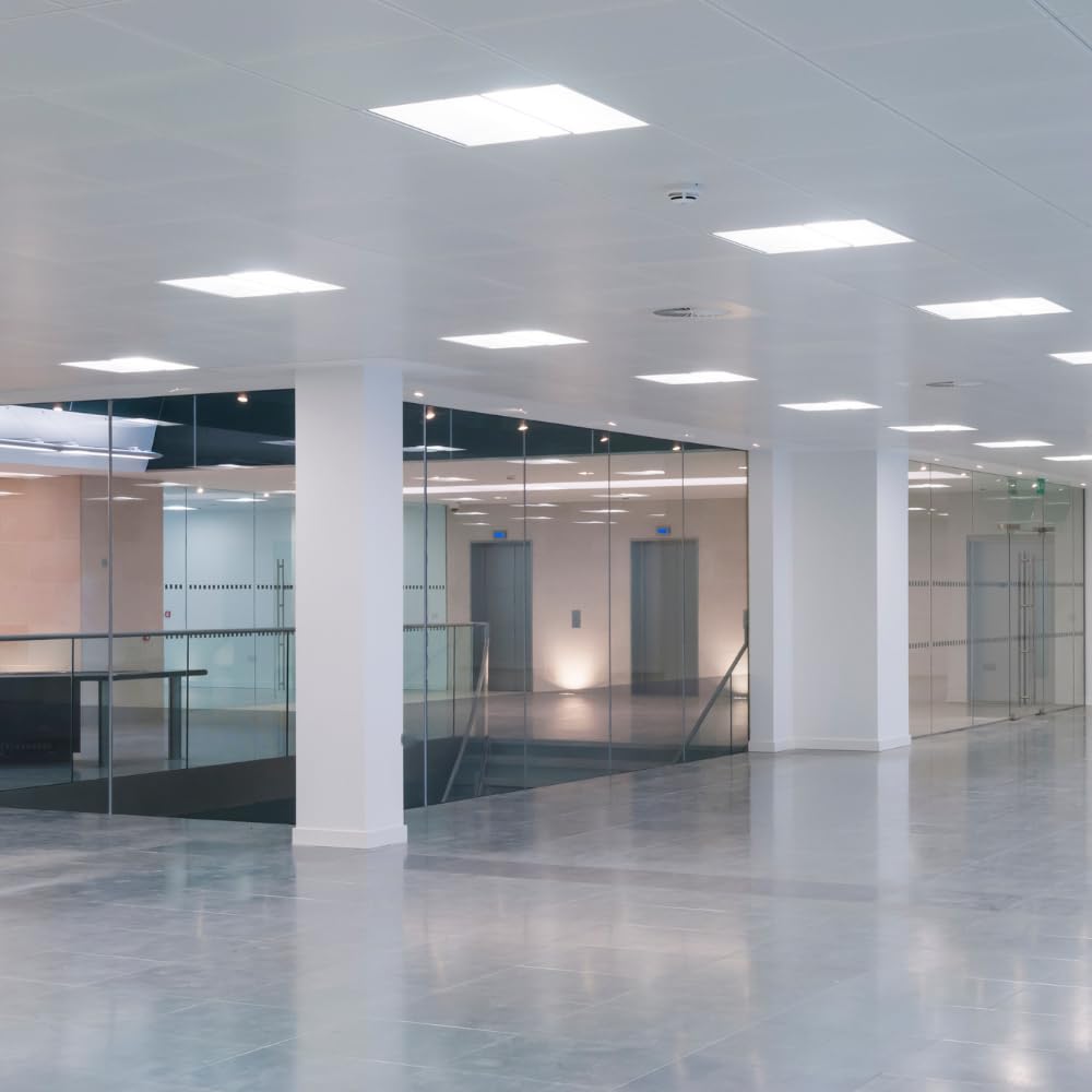 LUXULA LED Panel 62x62cm 36W 3600lm 4000K Neutralweiß Rasterleuchte mit Netzteil 230V flimmerfrei Deckenleuchte