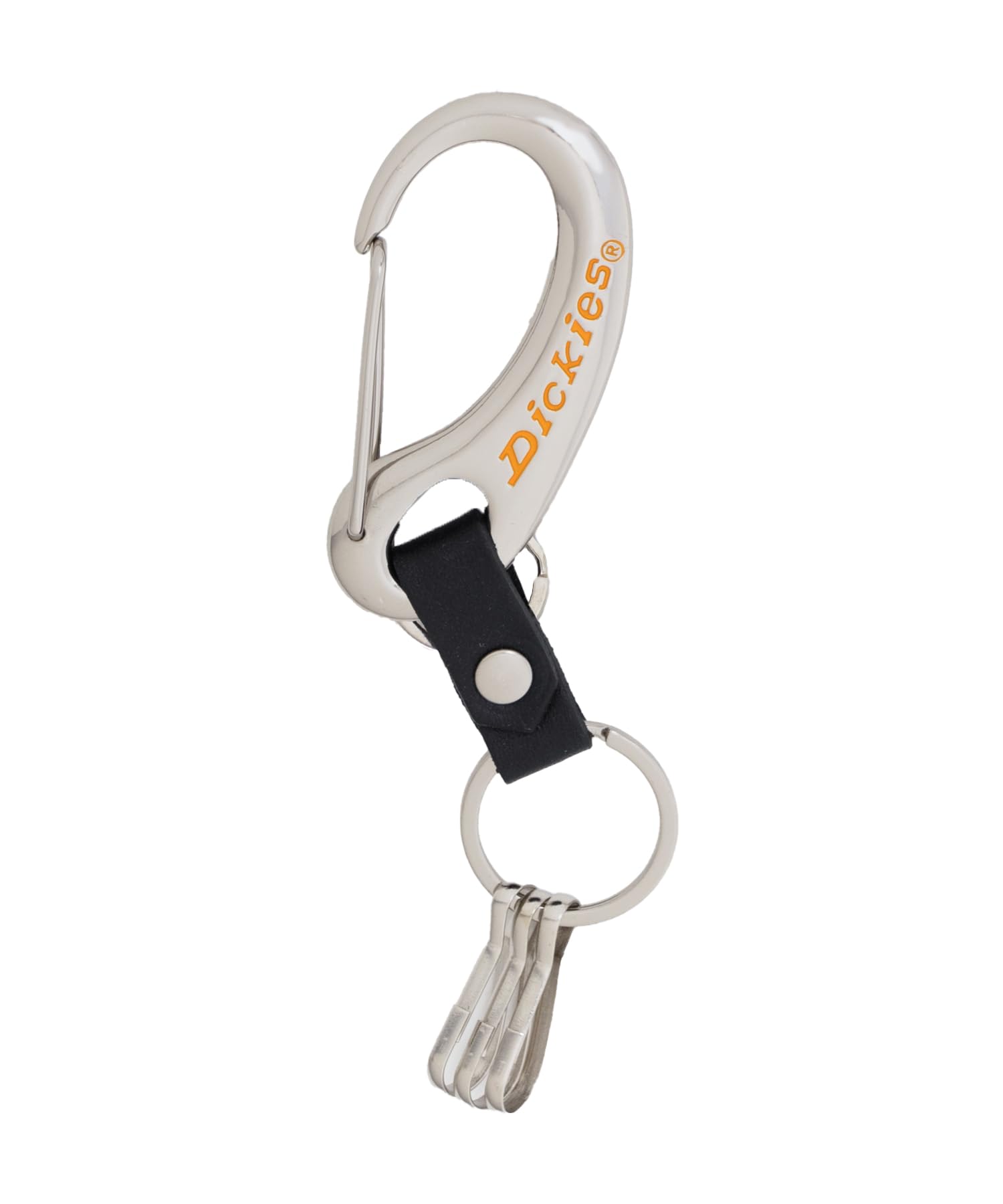[Dickies] [ディッキーズ] カラビナ レザー 牛革 本革 ロゴ キーホルダー キーリング