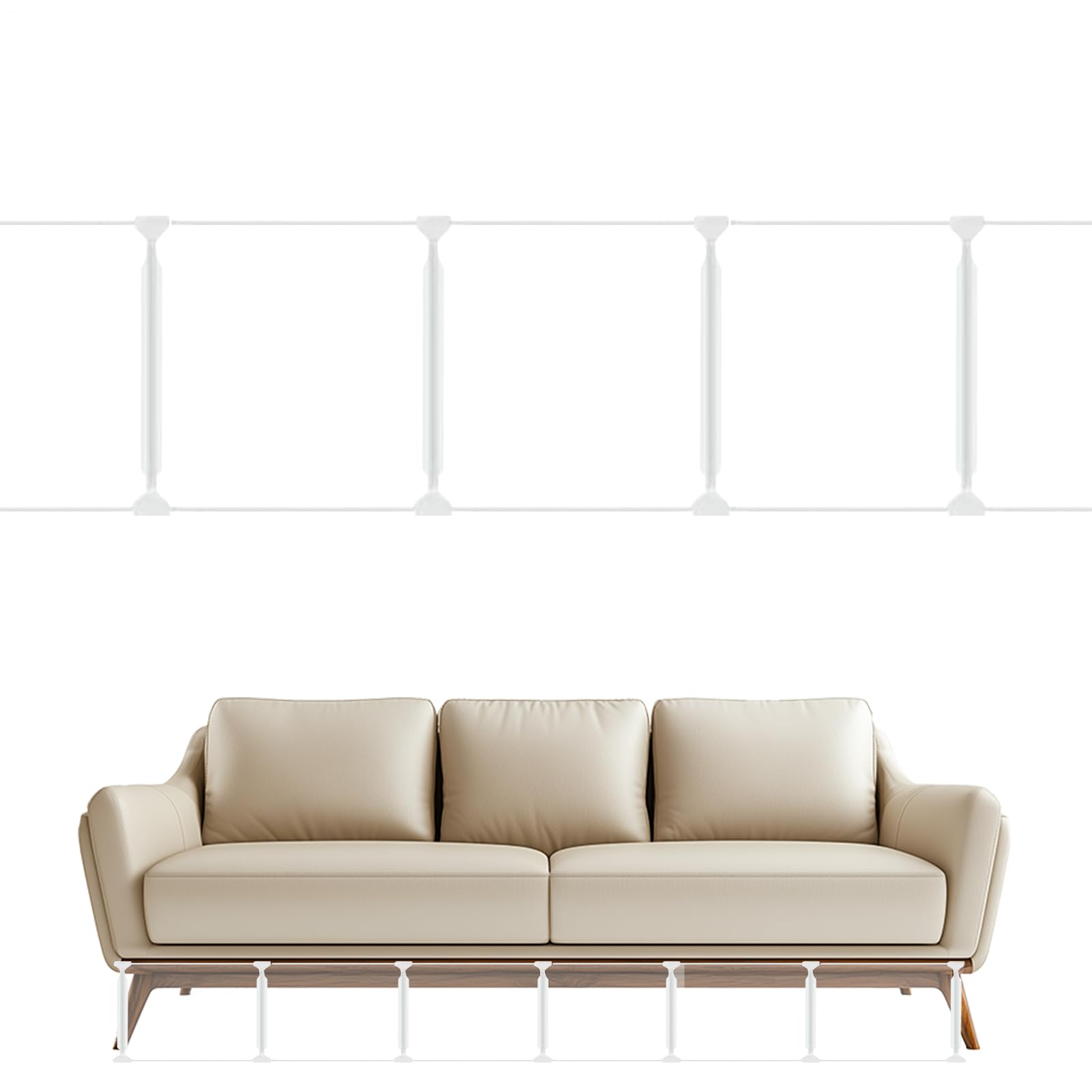Bloqueador para Bajo El Sofá | Protectores Ajustables Transparentes,Bloqueador De Juguetes para Sofá - para Gatos Perros Hogar Muebles Sillón Sala De Estar Dormitorio Esquina Puerta
