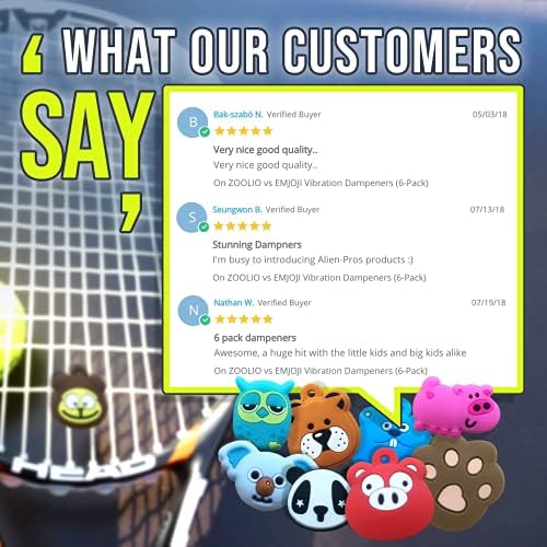 ALIEN PROS Tennis Racket Vibration Dampener (2Pack) Perfect Shock