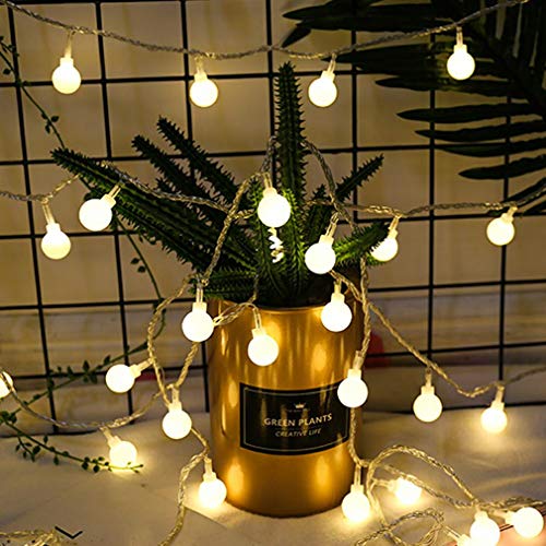ZIMINGU - Cadena de Luces LED para Interior y Exterior, Resistente al Agua, alimentada por USB, para decoración del hogar, jardín, árbol de Navidad, Fiestas, Bodas