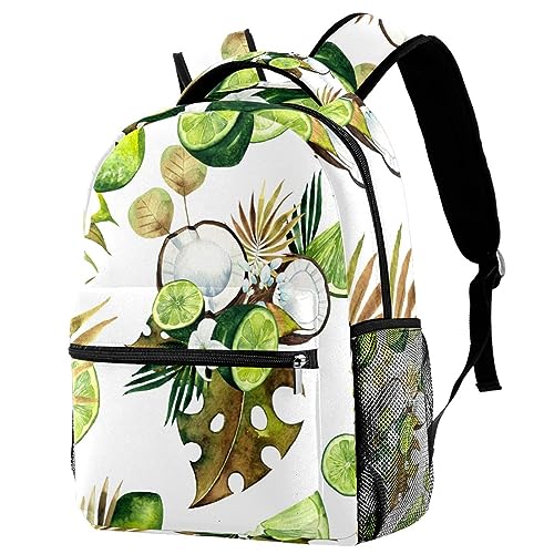 Sac à dos de voyage Campus vert citron multicolore 40cm avec porte-bouteille