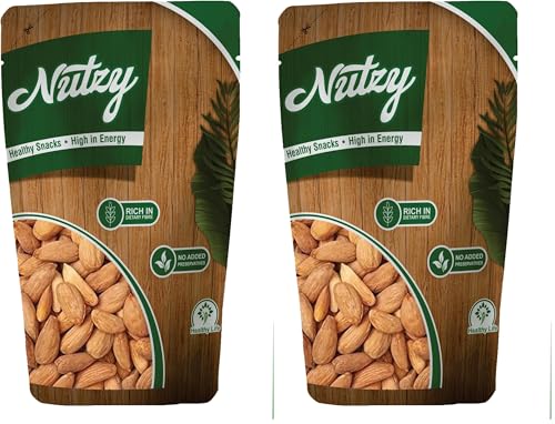 Image of Nutzy Premium Almonds (Gurbandi Almonds, 200g) (Pack of 2)