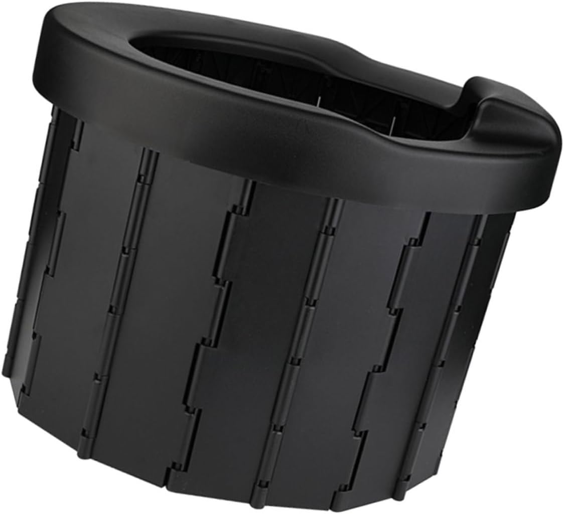 Portable Folding Toilet for Travel Compact Emergency Toilet for Camping Car and Outdoor Use Easy to Clean Included Garbage Bags and Practical