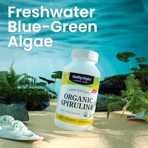 Healthy Origins Organic Spirulina Tablets