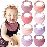 Lulu moon Bebe Baberos de 100% Algodón Muselina, Baberos para Bebé Niño Niña...