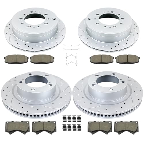 Image of Acinoparts Front (13.90 inch) and Rear(13.58 inch) Brake Kit for 2008-2021 Toyota